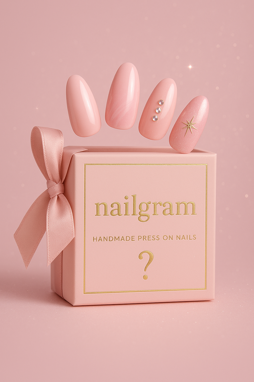 Pack of 4 Handmade Press on's | Mystery Box