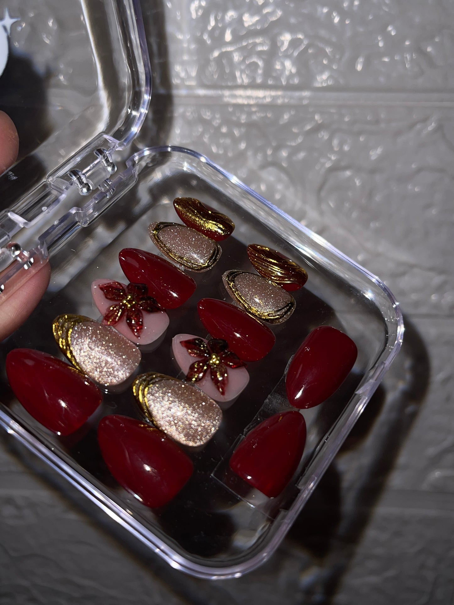 Burgundy Rose Cat Eye