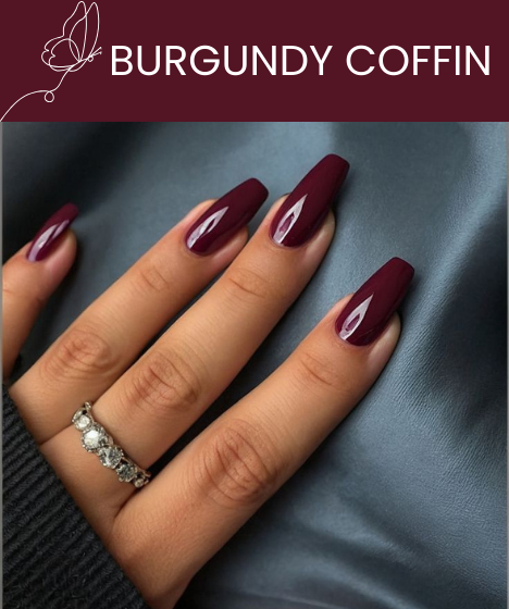BURGUNDY COFFIN