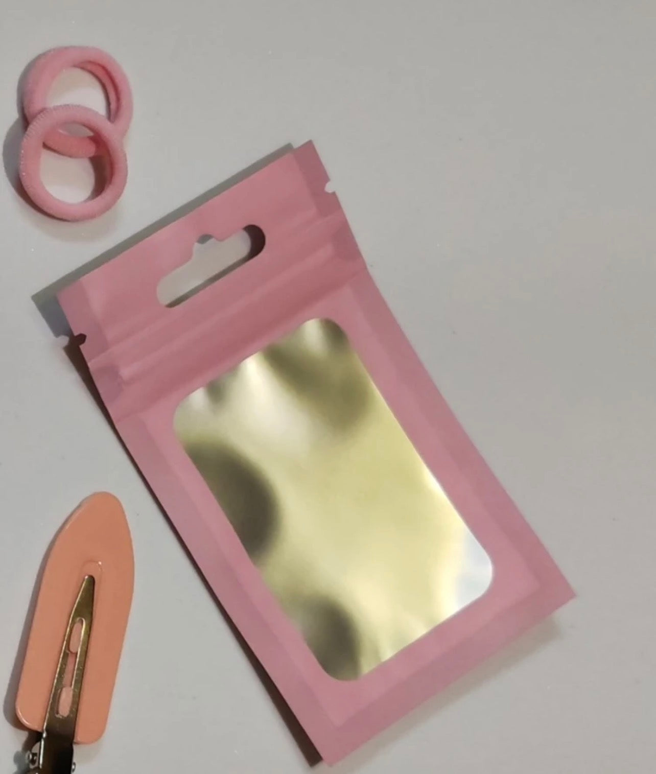 Pink Mini Zip Lock Bag – Nail Application Kit