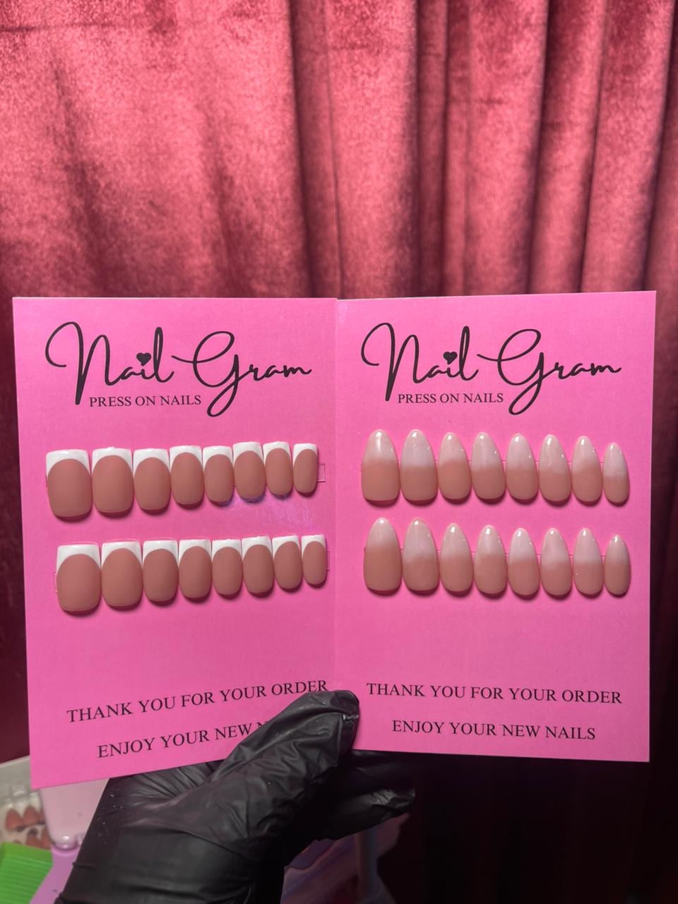 Bundle of 2- handmade nails